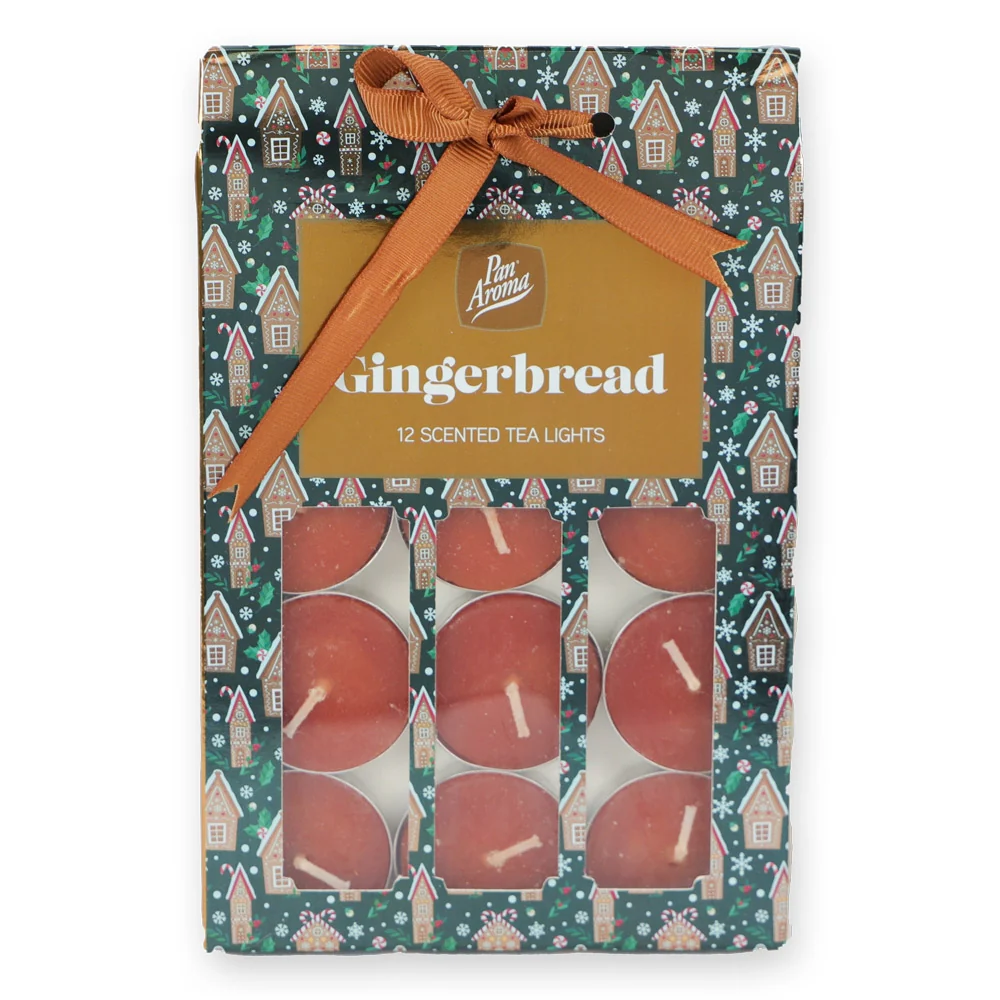 12 Gingerbread Scented Tealights