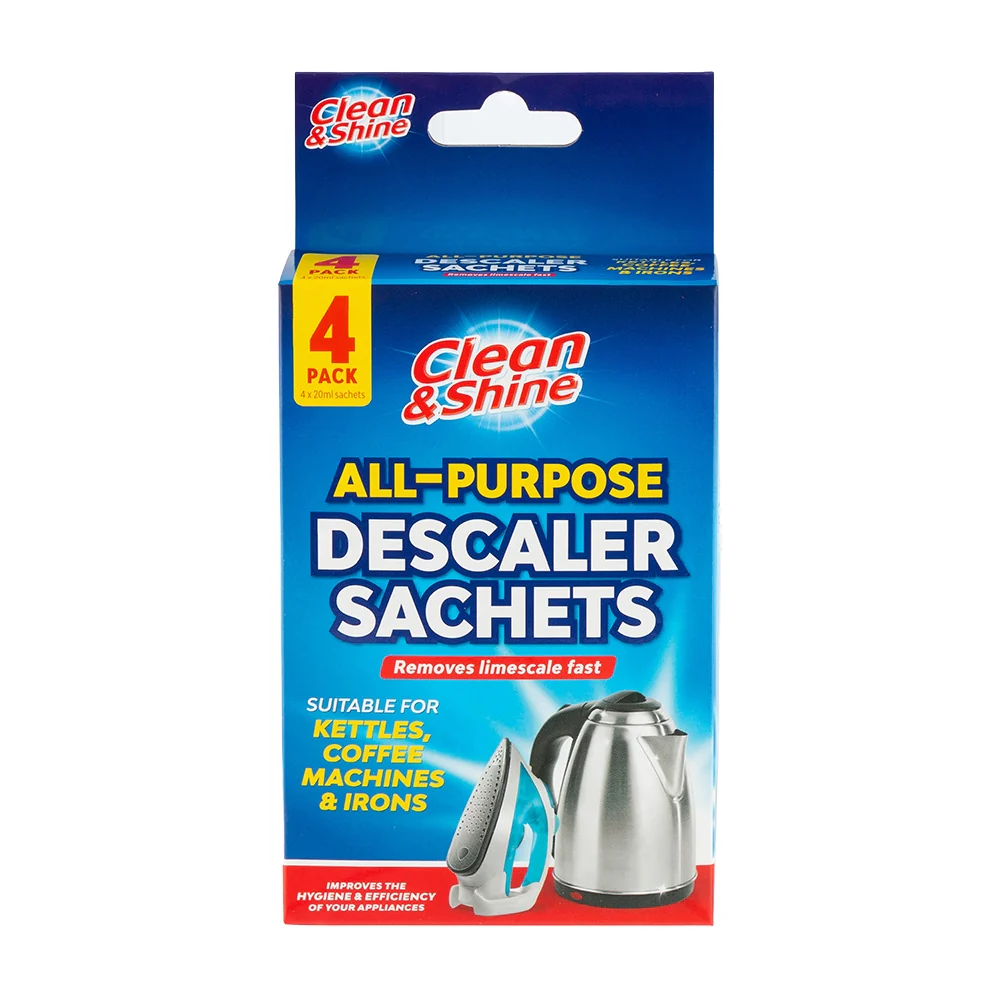 Clean & Shine All-Purpose Descaler Sachets 4 Pack
