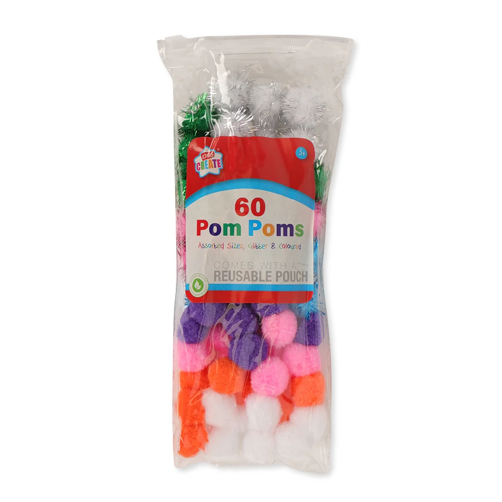 60 Party Pom Poms