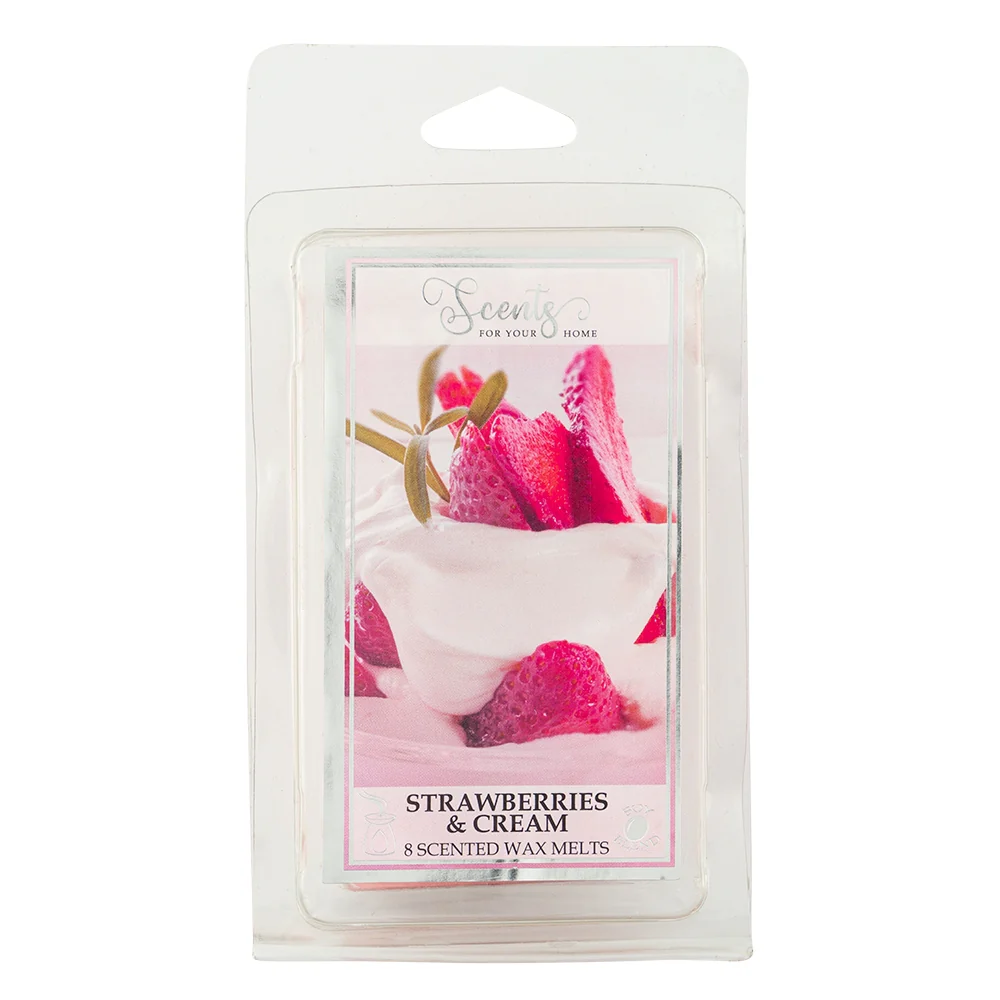 8 Strawberries & Cream Scented Wax Melts