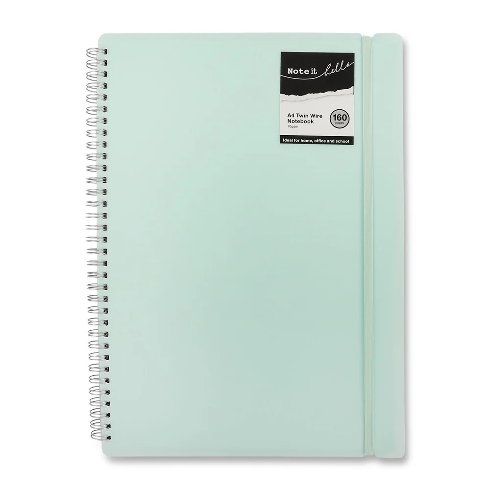 A4 Twin Wire Note Book Blue