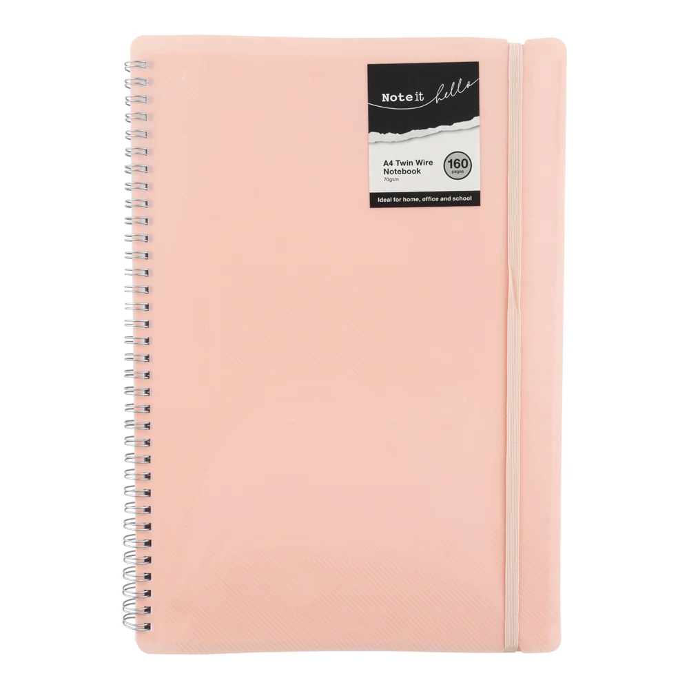 A4 Twin Wire Notebook 160 Pages - Image 4