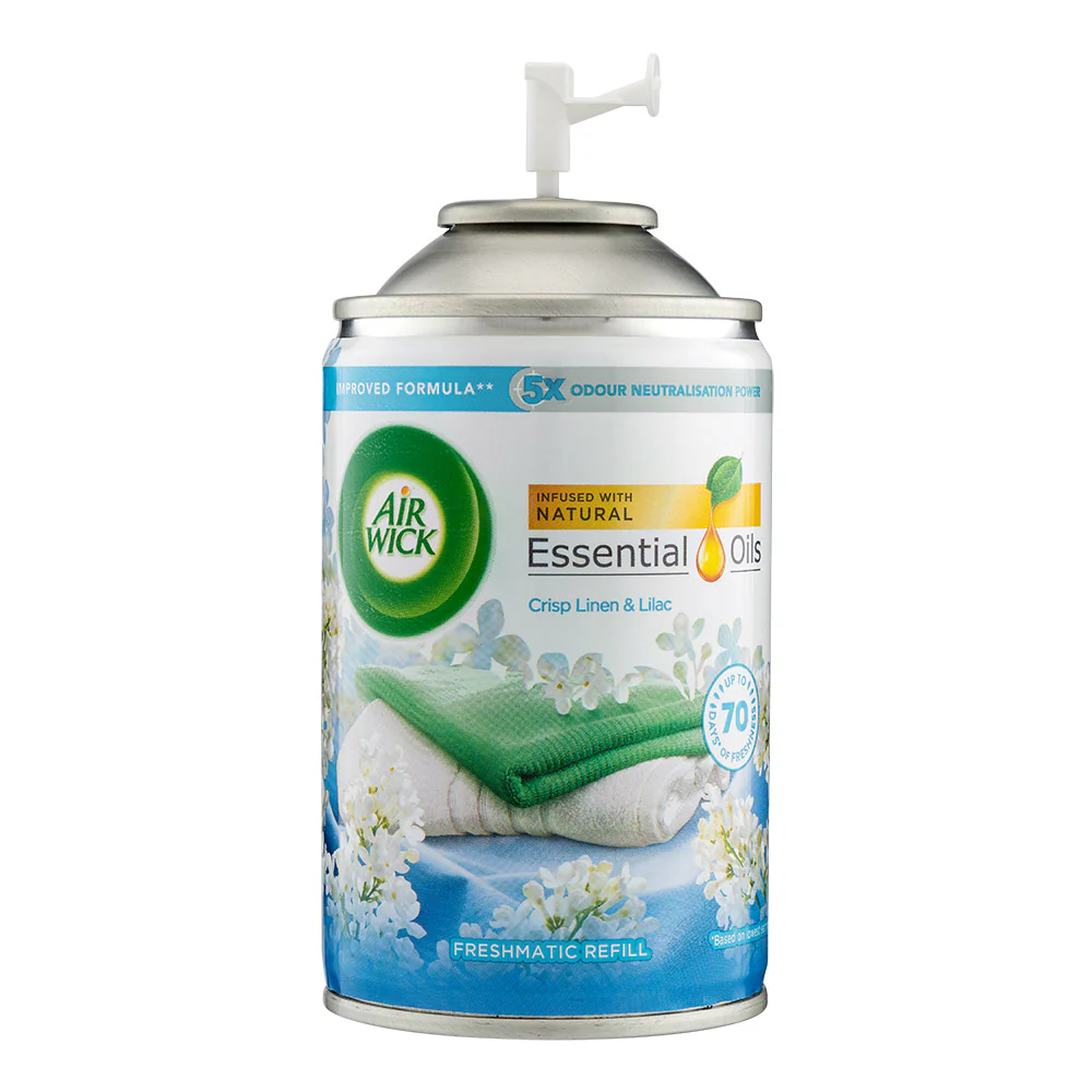 Air Wick Freshmatic Refill Crisp Linen & Lilac Air Freshener 250ml - Image 2
