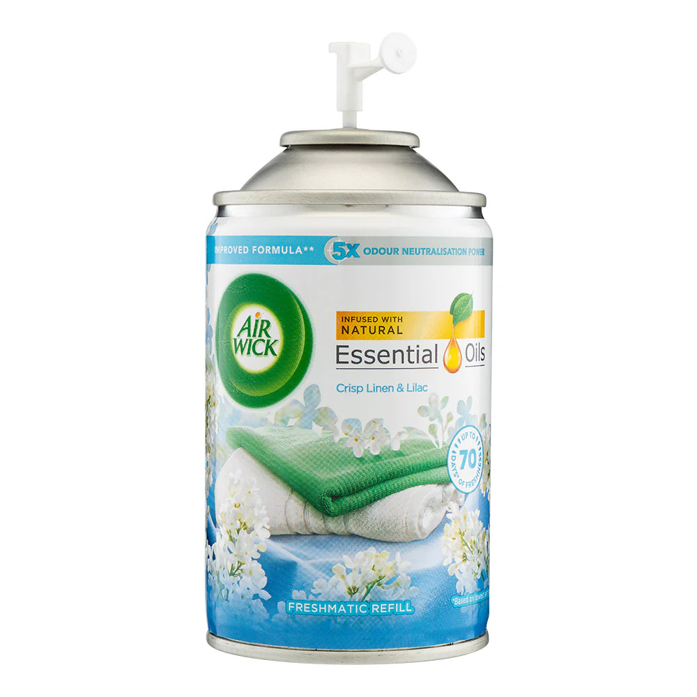 Air Wick Freshmatic Refill Crisp Linen & Lilac Air Freshener 250ml - Image 3