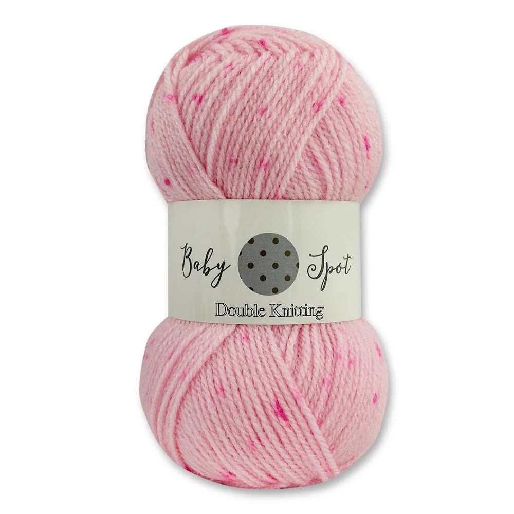 Baby Spot Double Knitting Yarn Pink 1X50G
