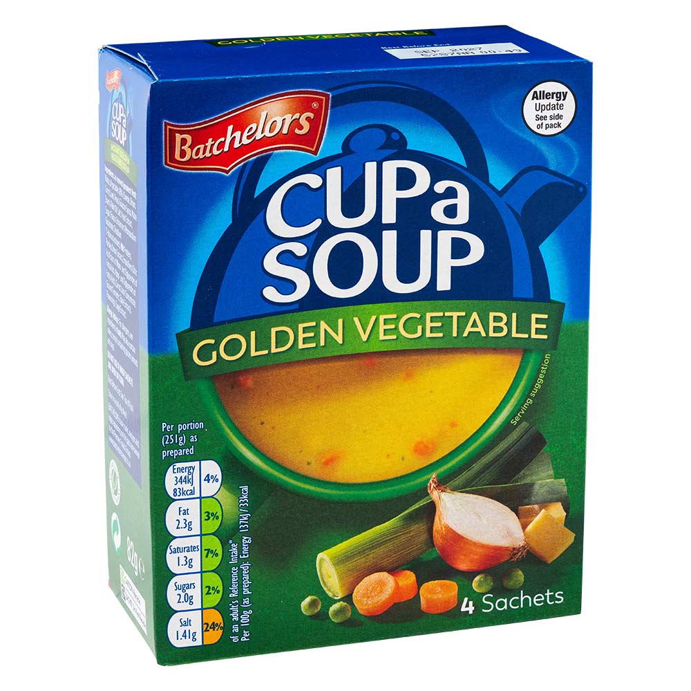 Batchelors Cup a Soup Golden Vegetable 4 Pack 82g - Image 2