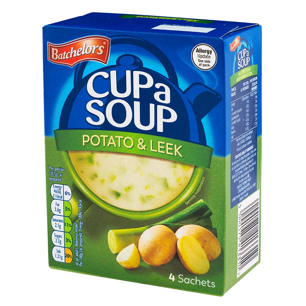 Batchelors Cup a Soup Potato & Leek 4 Pack 104g - Image 3