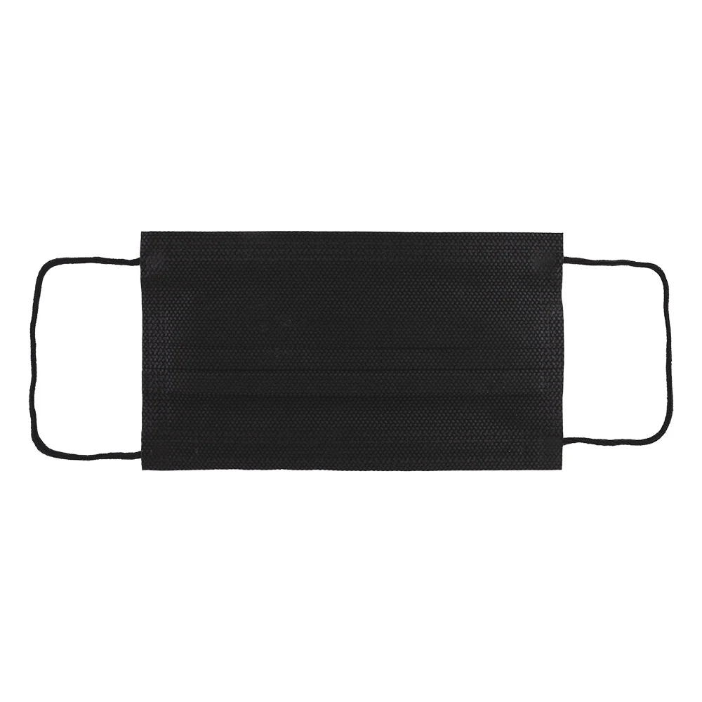 Black Disposable Face Masks 50 Pack