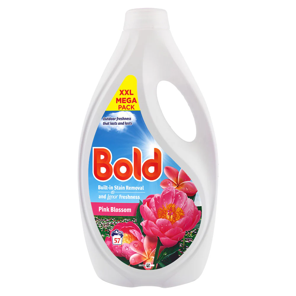 Bold Liquid Laundry Detergent Pink Blossom 57 Washes