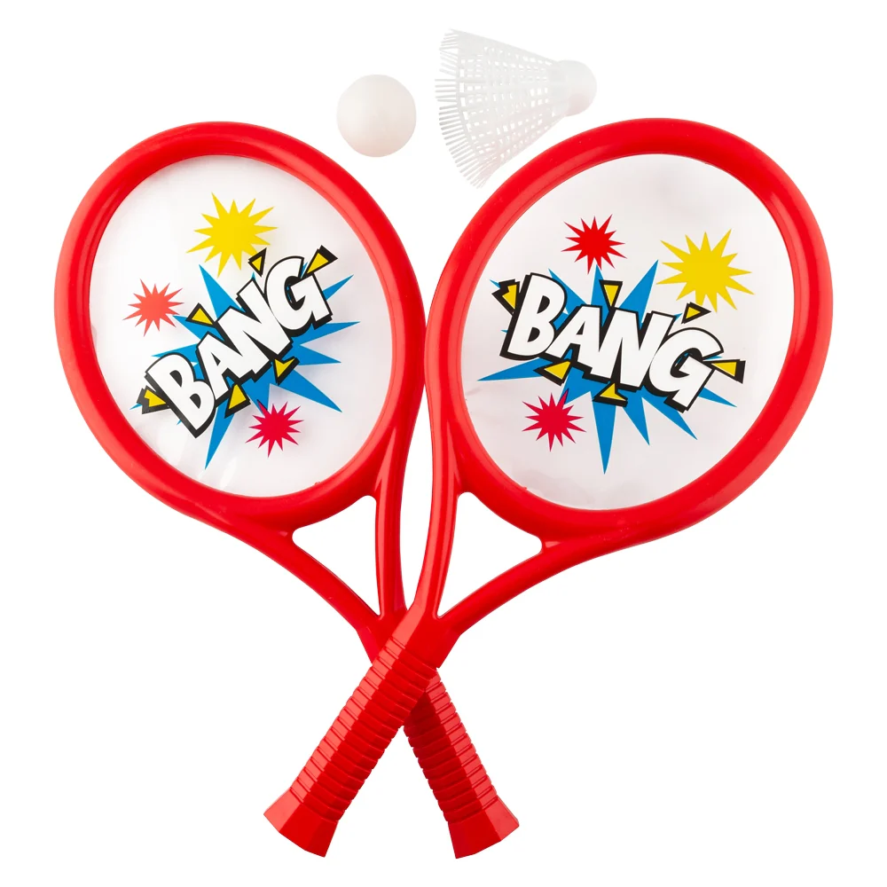 Boom Bat Set Including 2 Rackets, Shuttlecock & Ball