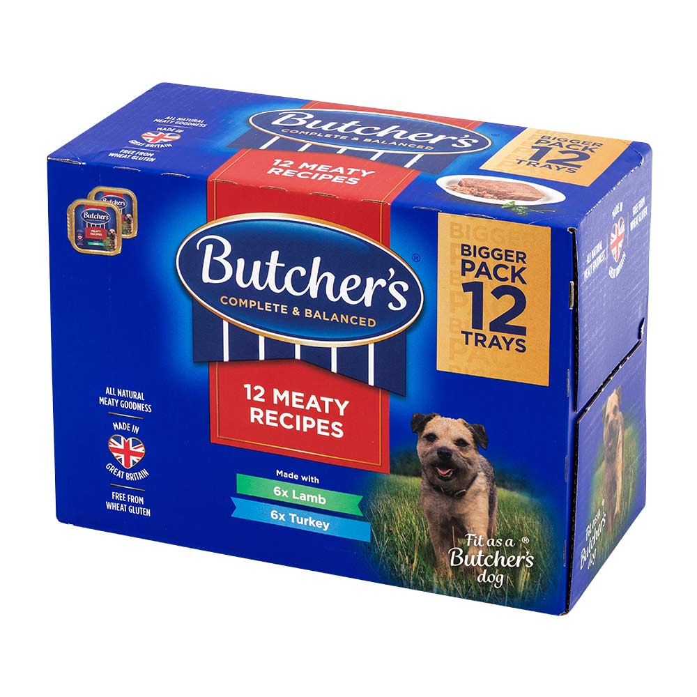 Butcher's Meaty Recipes Lamb & Turkey Wet Dog Food Trays 150g x 12 Pack - Image 3