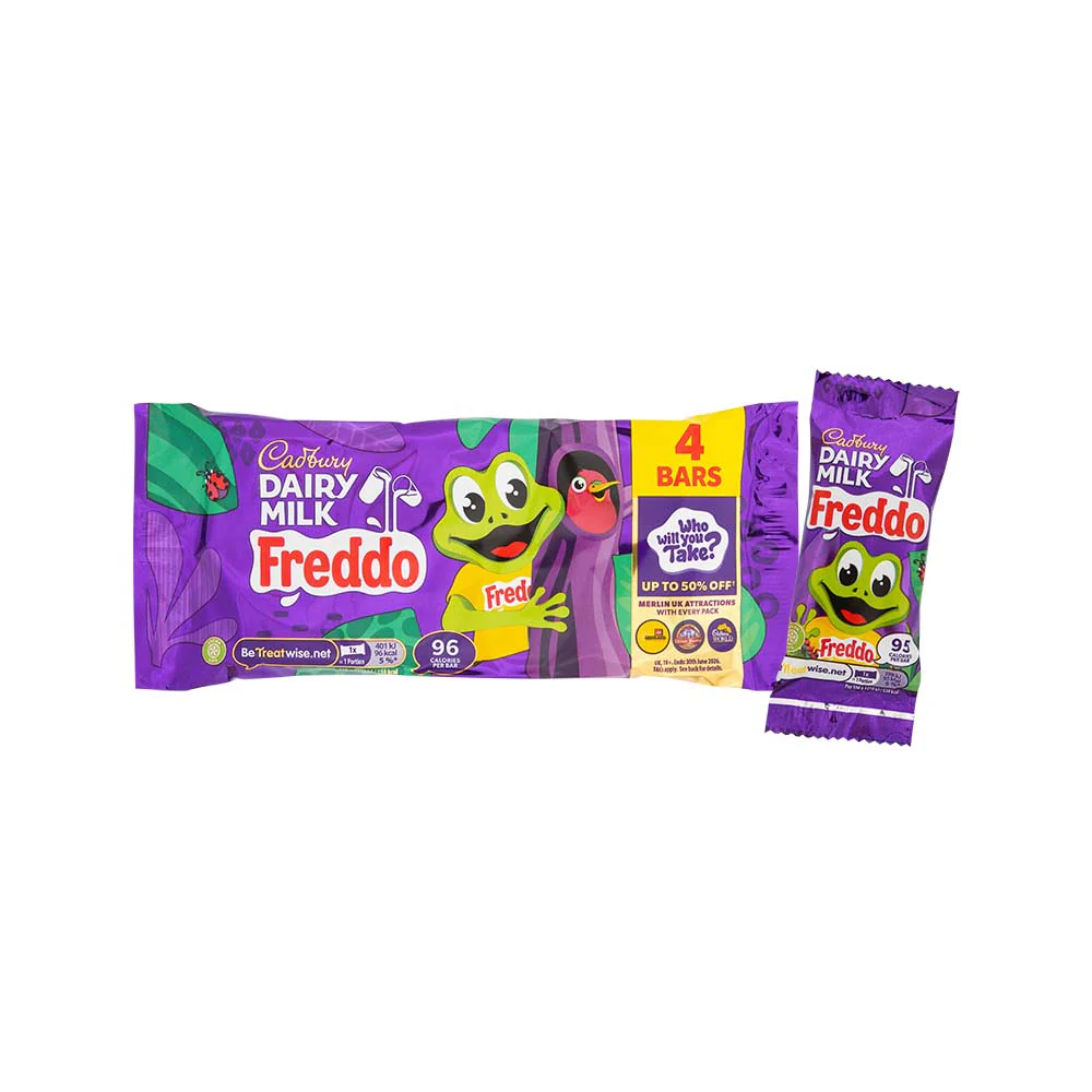 Cadbury Dairy Milk Freddo Chocolate Bar 18g x 4 Pack - Image 2