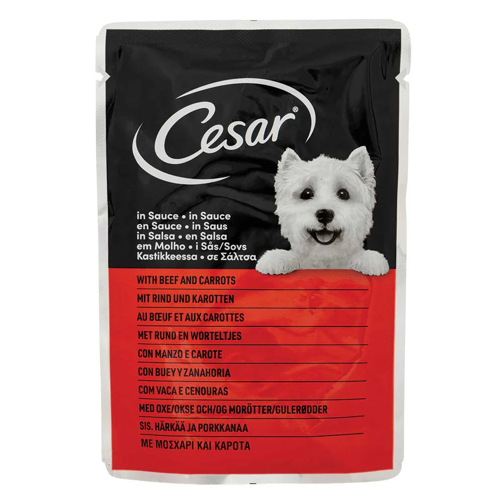 Cesar Selection in Sauce Adult Dog Pouches 40 X 100g - Image 2