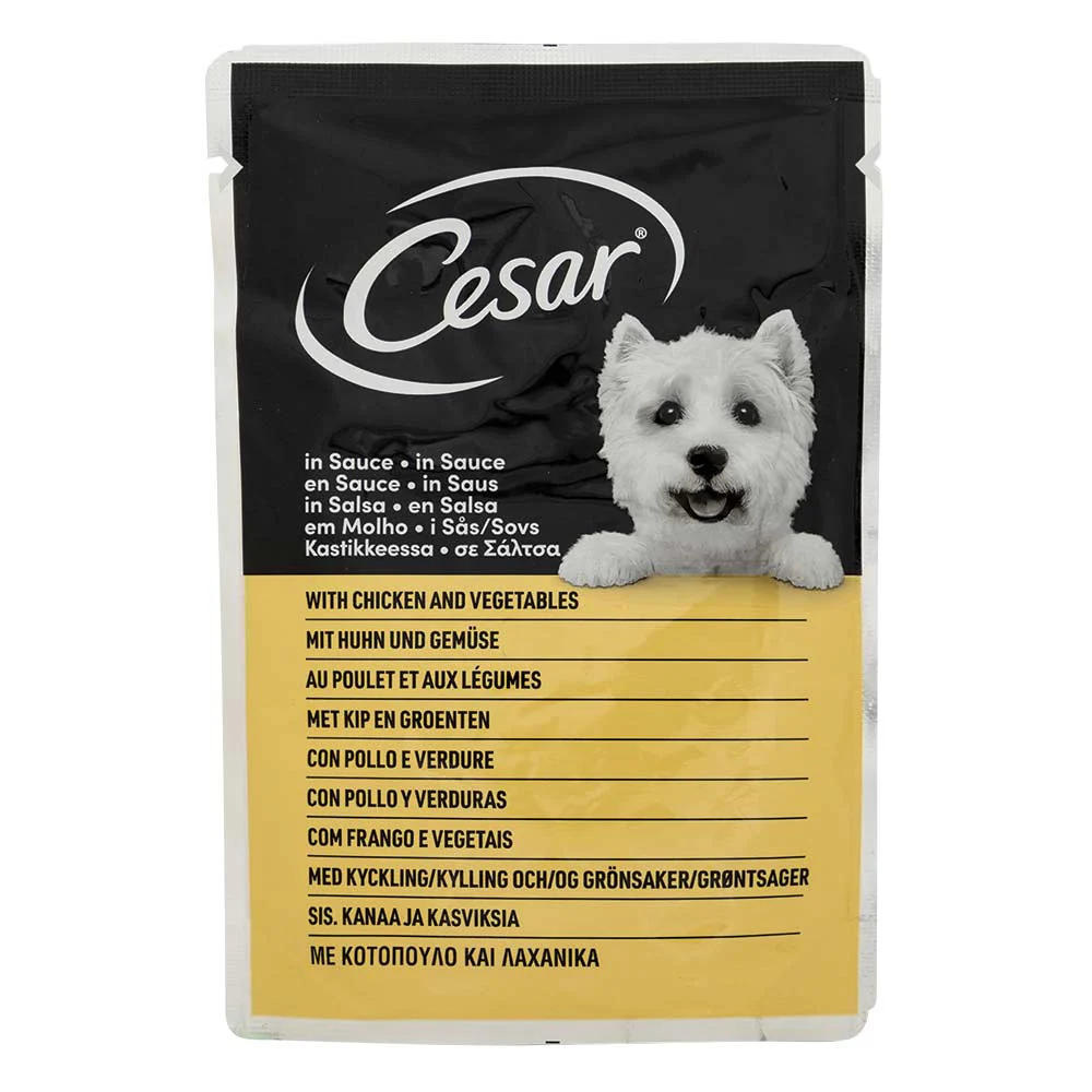 Cesar Selection in Sauce Adult Dog Pouches 40 X 100g - Image 3