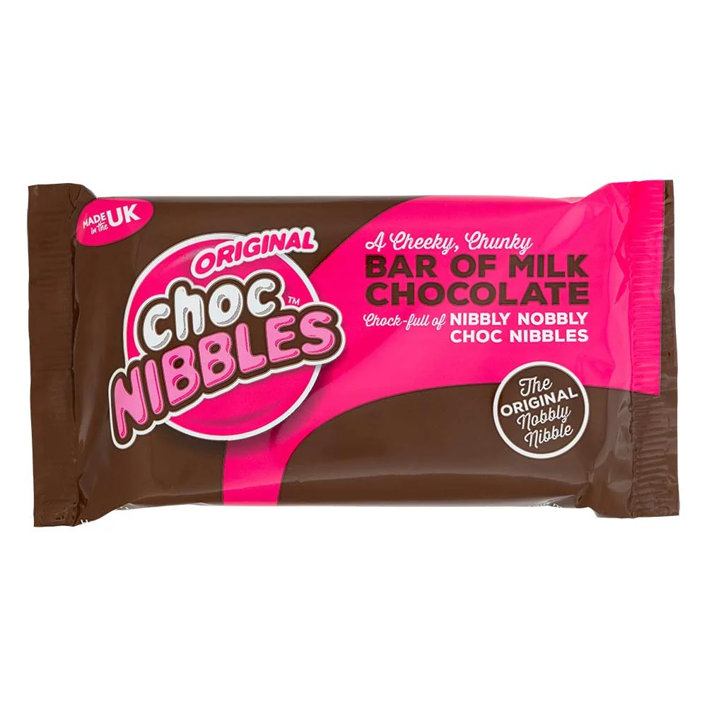 Choc Nibbles Original Milk Chocolate Bar 120g