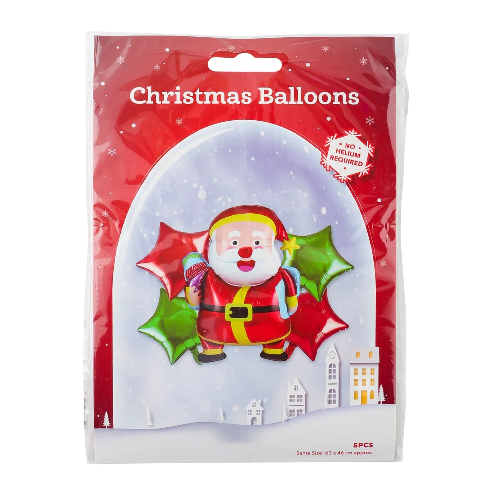Christmas Balloons 5 Pack