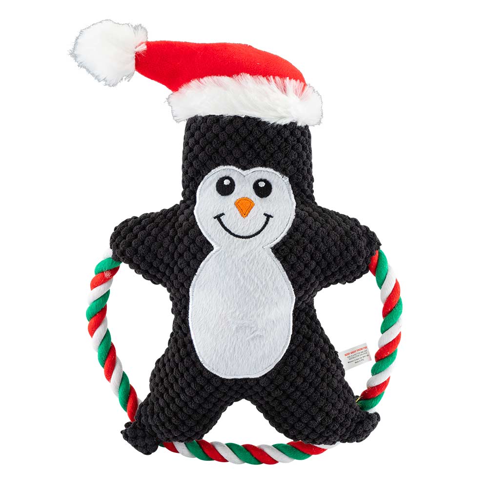 Christmas Character Plush Ring Dog Toy - Image 2