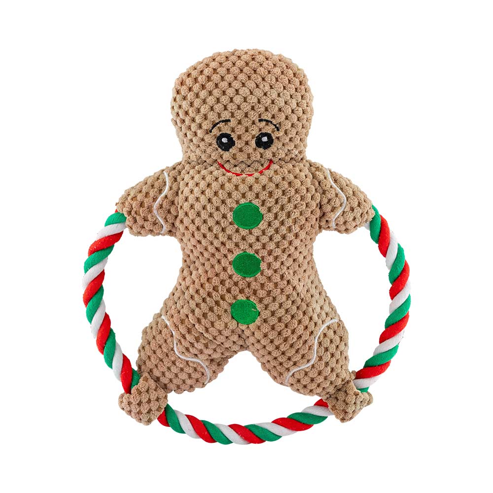 Christmas Character Plush Ring Dog Toy - Image 3