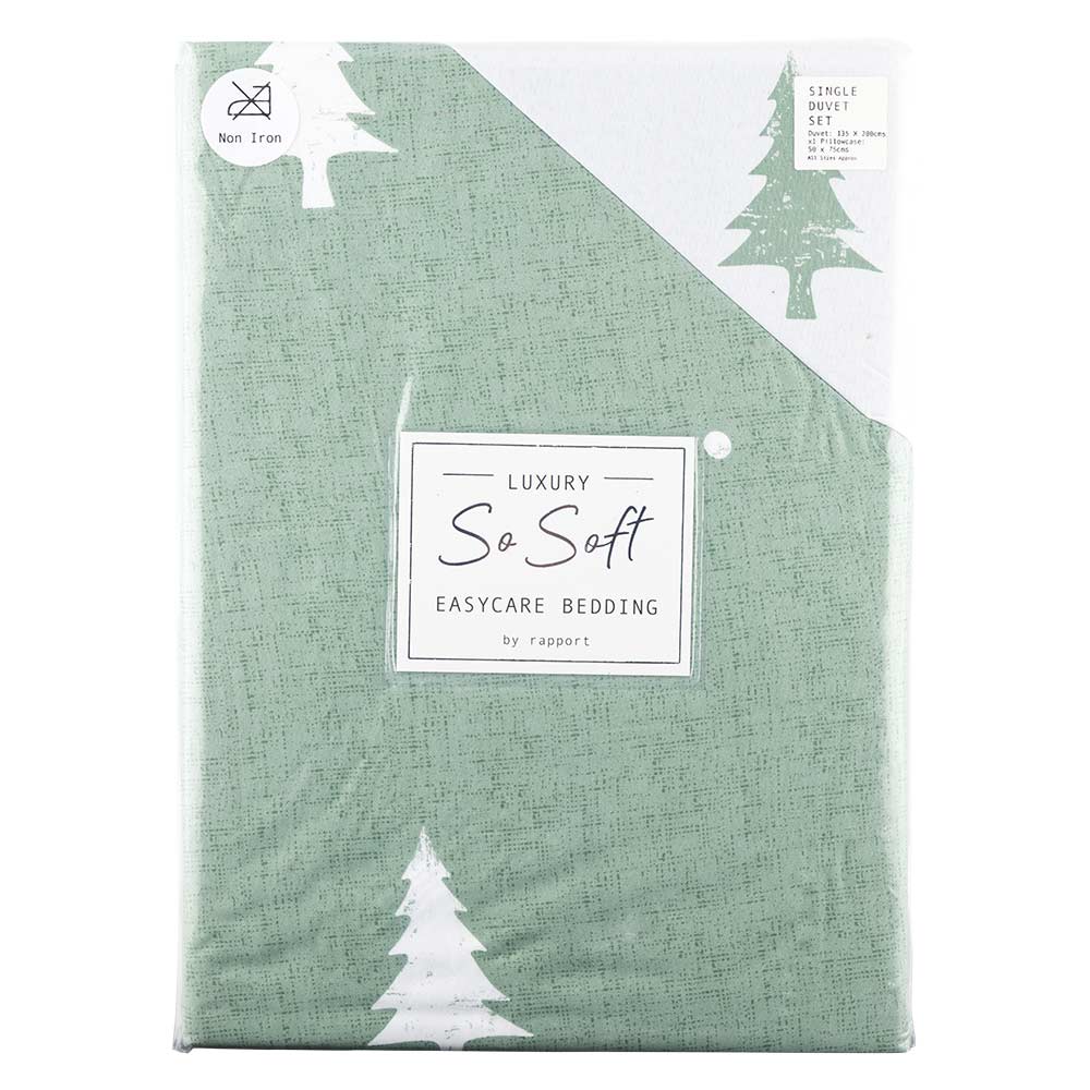 Christmas Duvet Set With Pillowcase Single - Image 4
