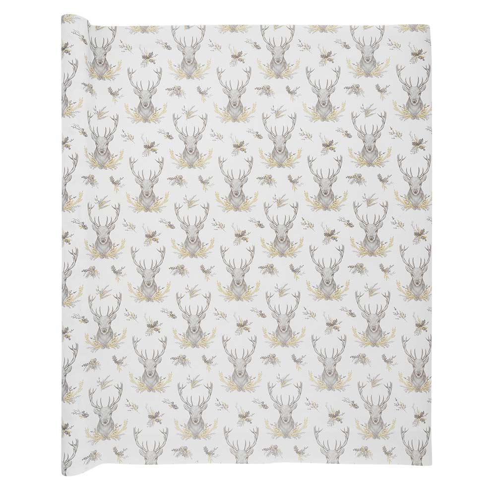 Christmas Gift Wrap Gold & Silver Design 10 Metres - Image 2