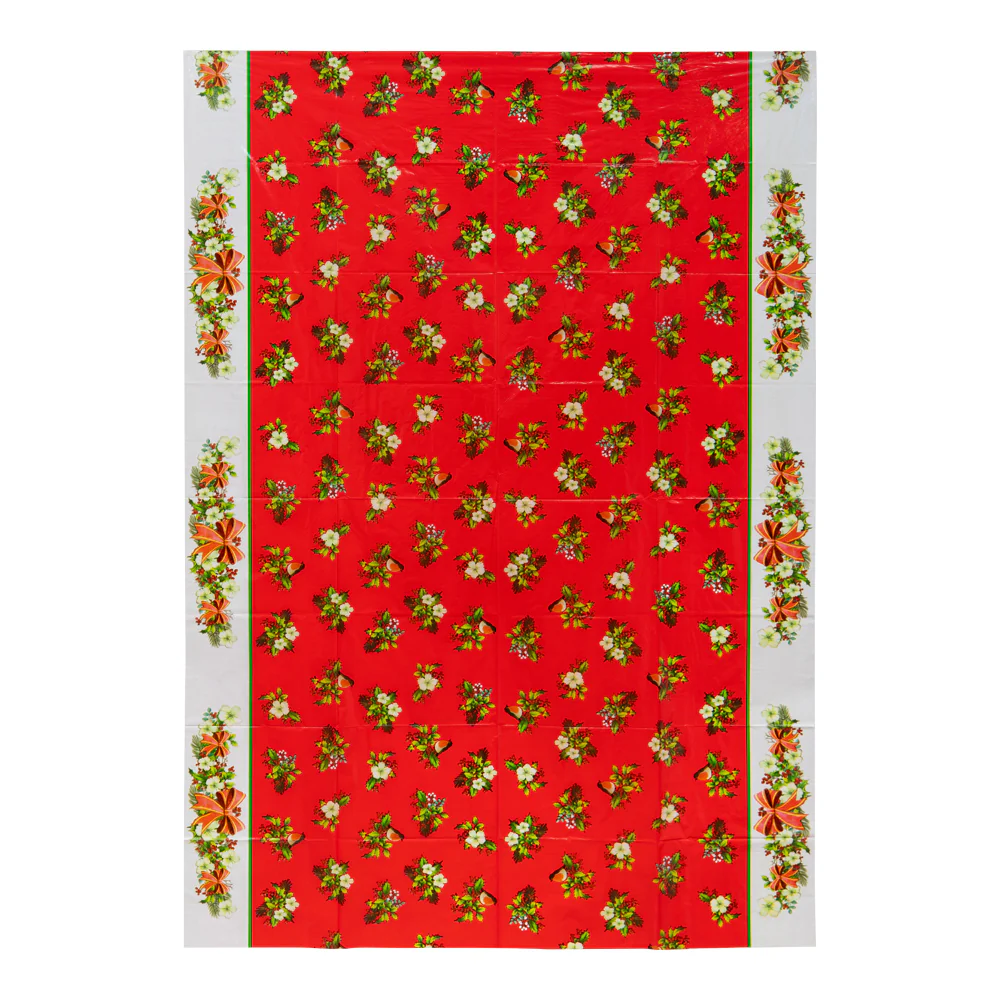 Christmas Plastic Table Cover 120cm x 180cm - Image 2