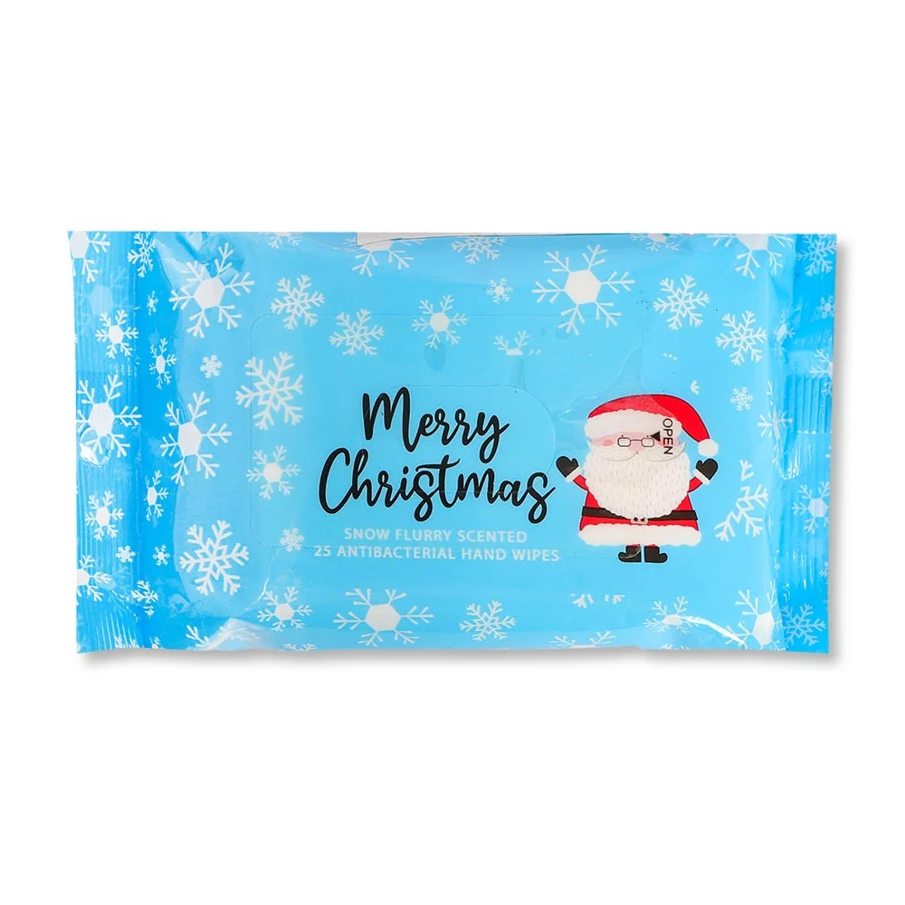 Christmas Scented Hand Wipes - Blue