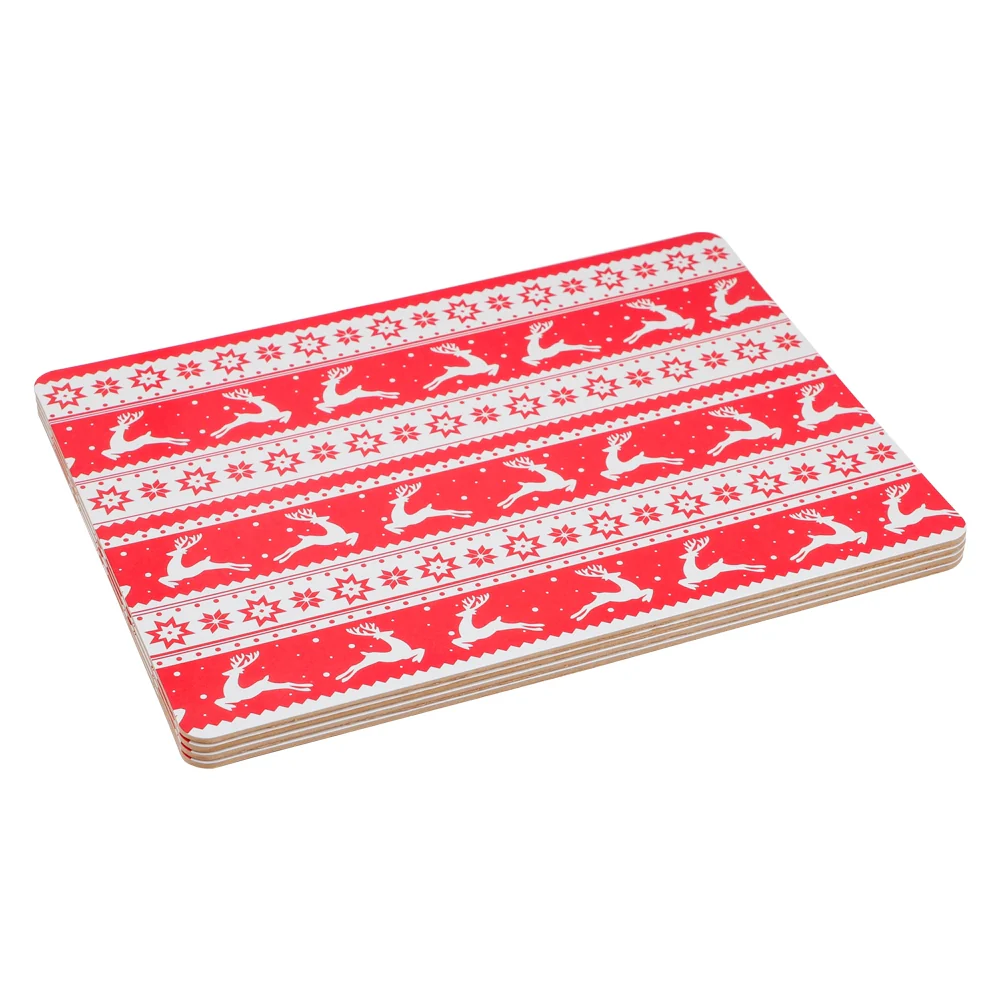 Christmas Stag Placemats 4 Pack