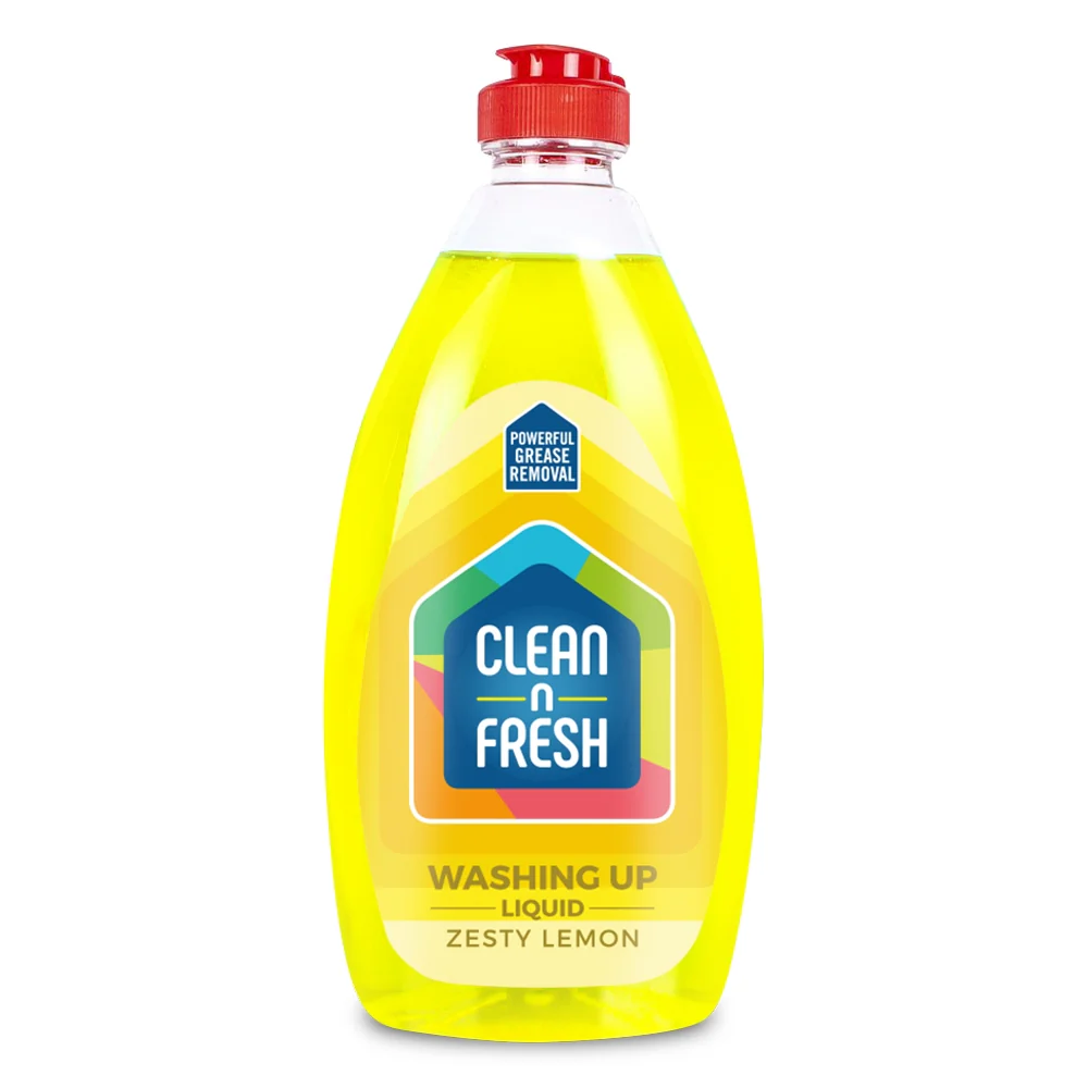 Clean N Fresh Washing Up Liquid Zesty Lemon 500ml