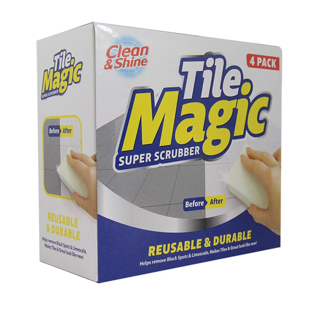 Clean & Shine Tile Magic Super Scrubber 4 Pack