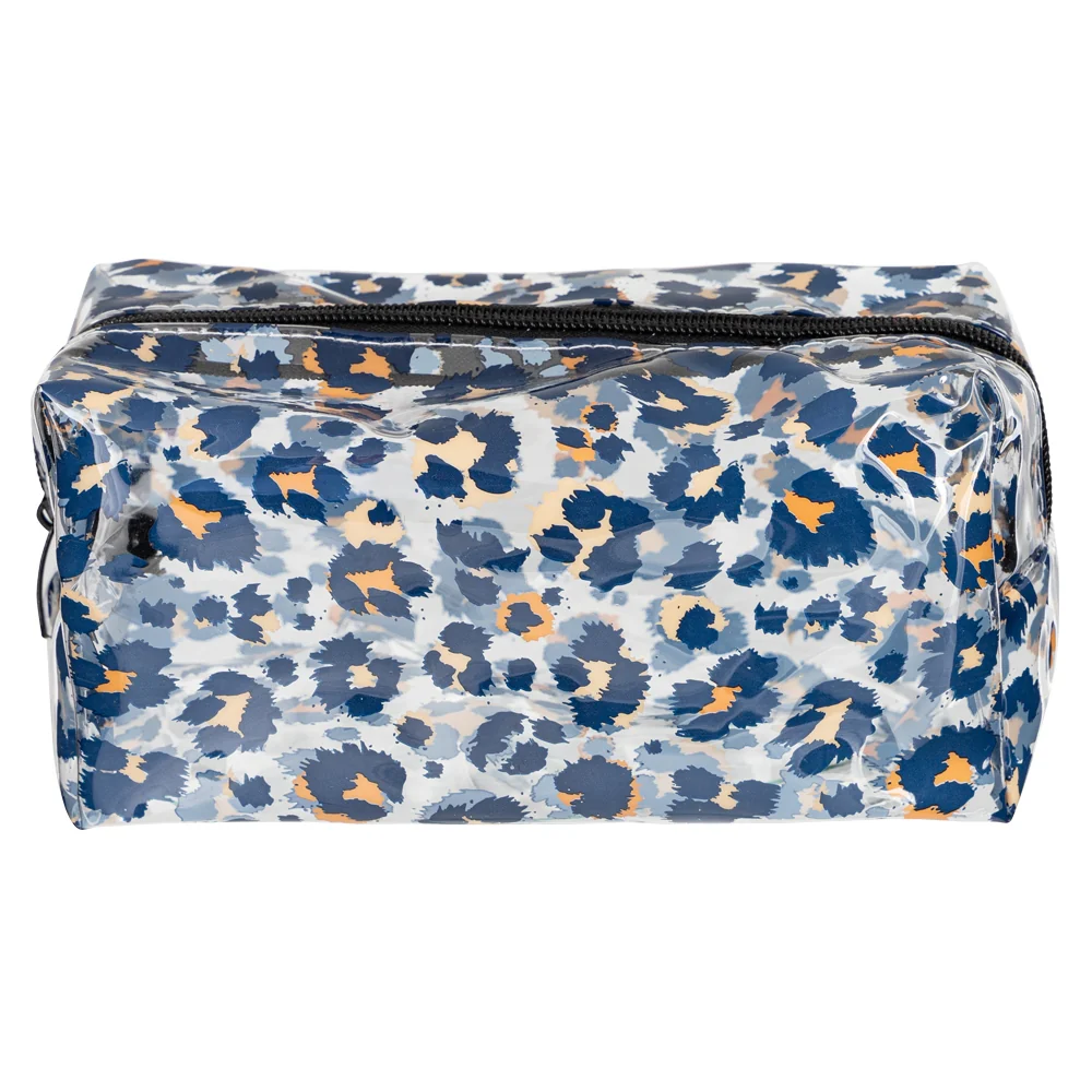 Clear Pencil Case Leopard