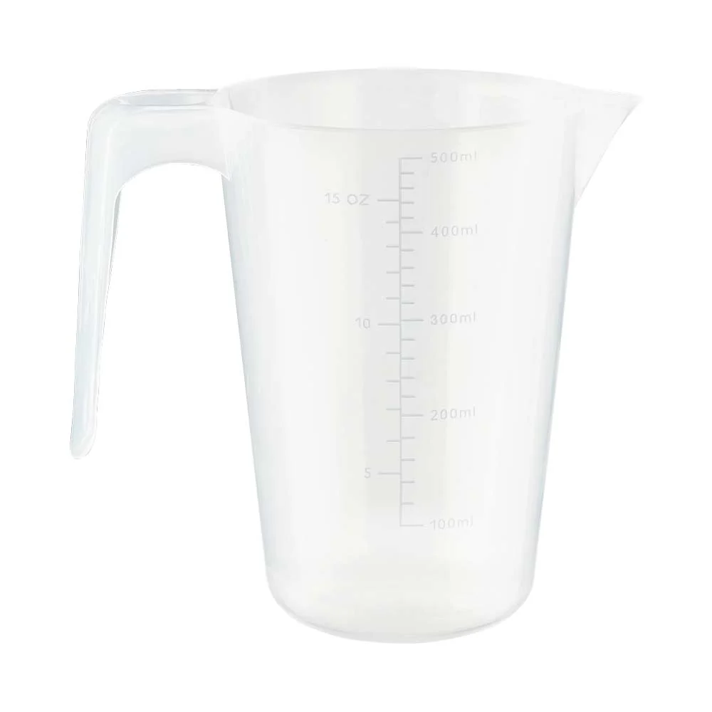 Clear Plastic Measuring Jug 500ml