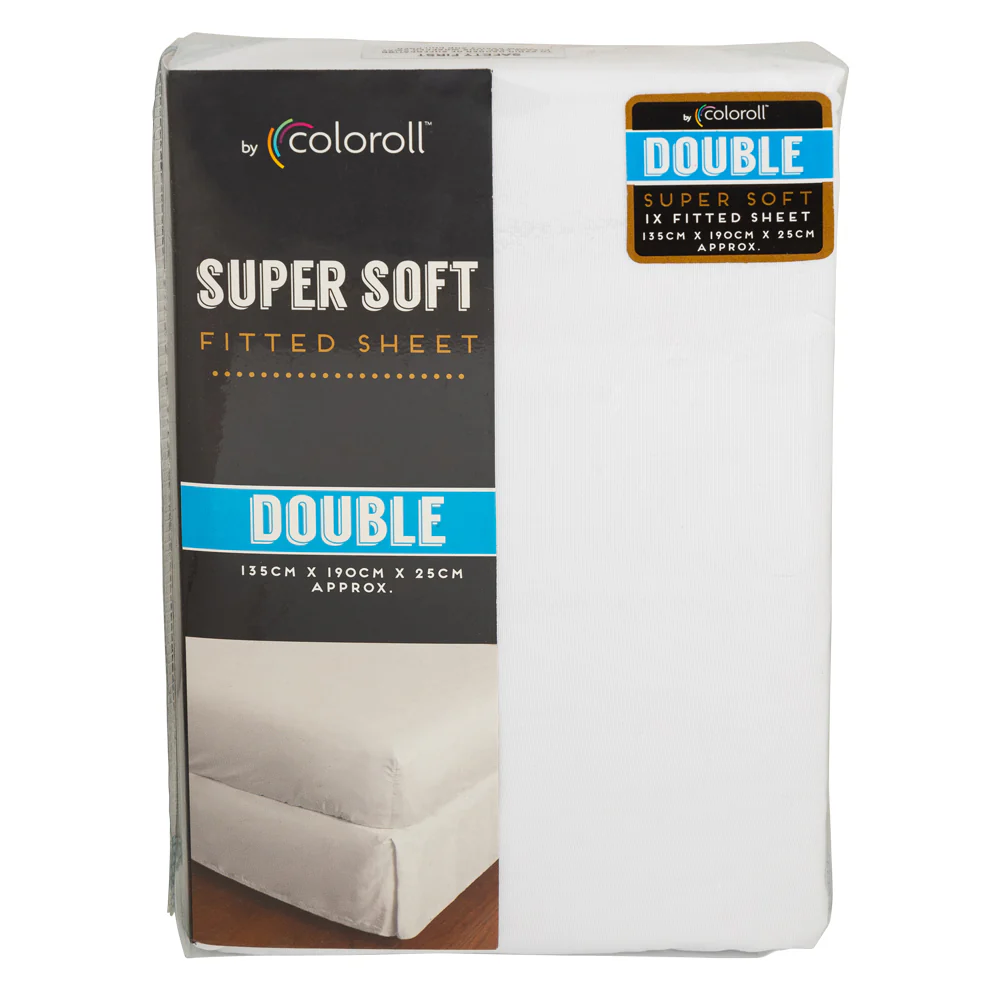 Super Soft Fitted Sheet White - Image 2