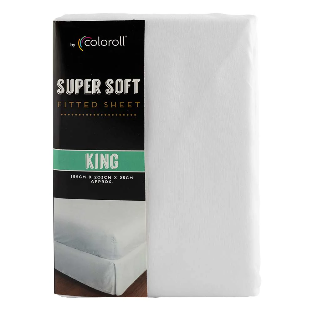 Super Soft Fitted Sheet White - Image 3