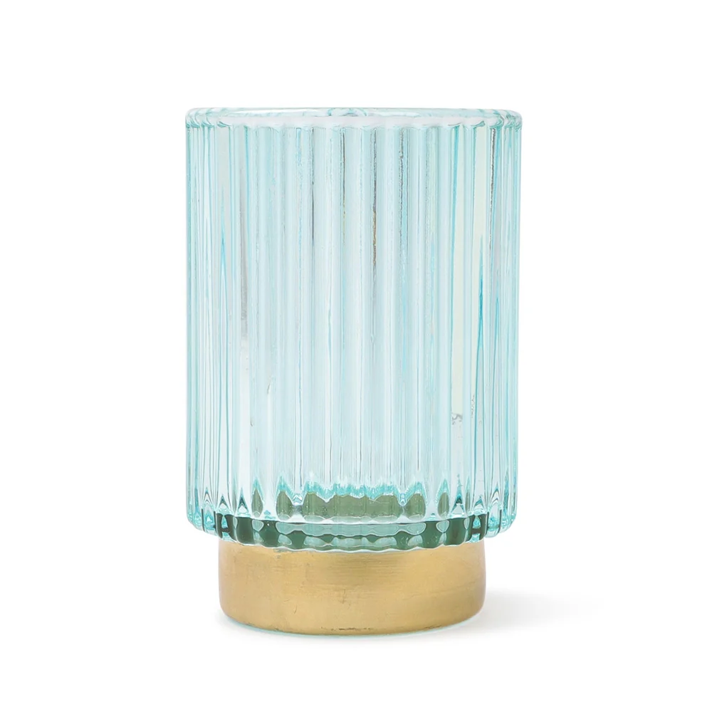Coloured Candle Holder Blue
