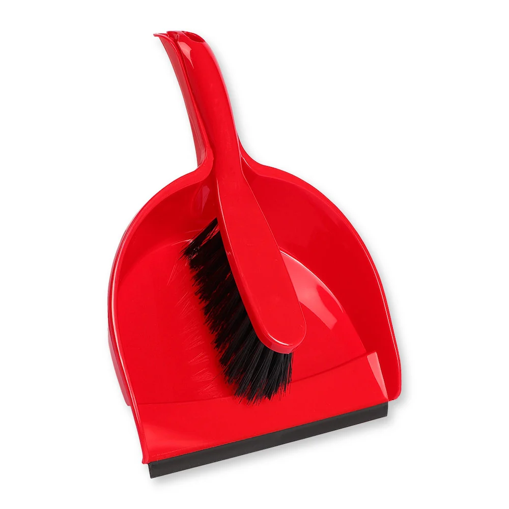 Red Dustpan And Brush