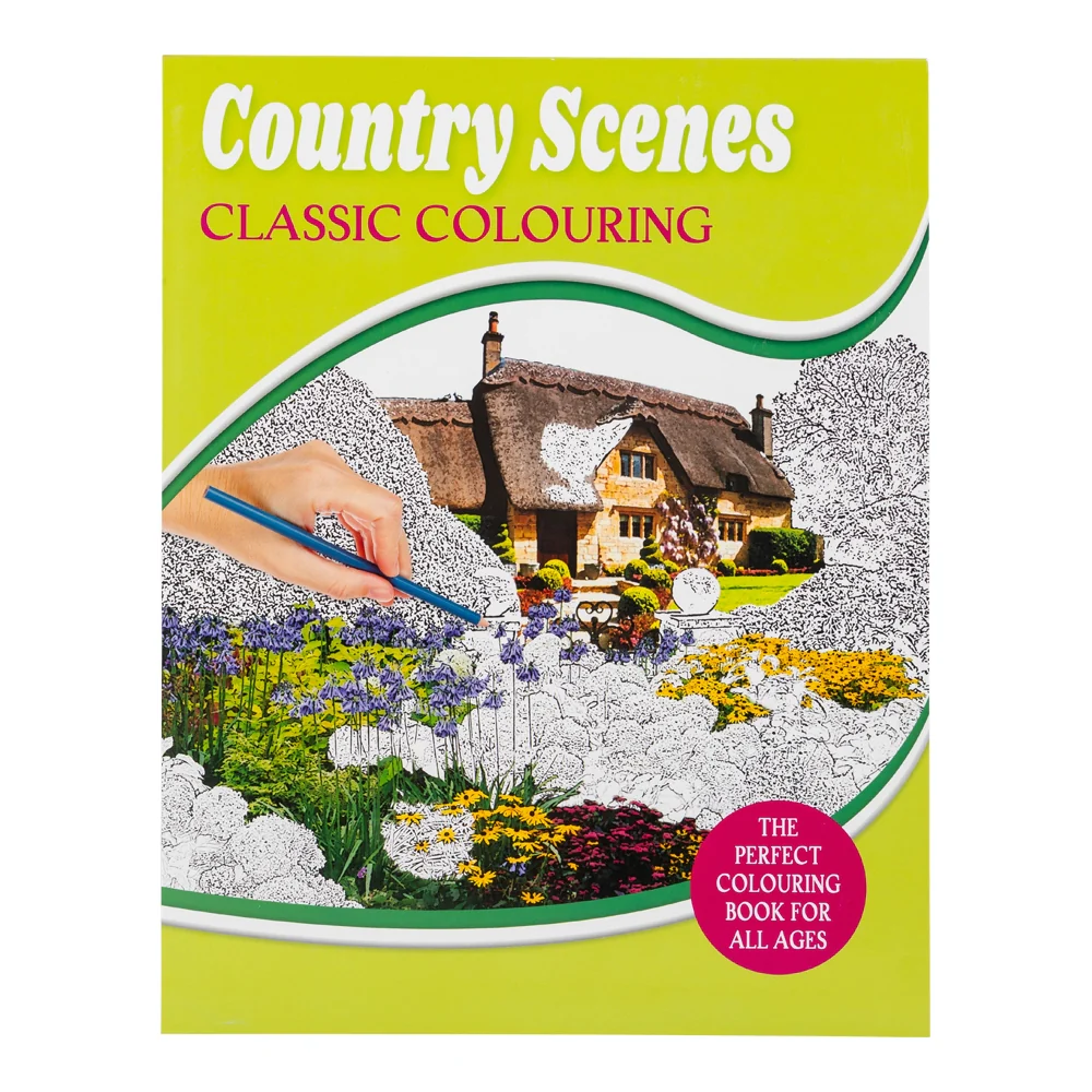 Country Scenes Classic Colouring Book - For All Ages
