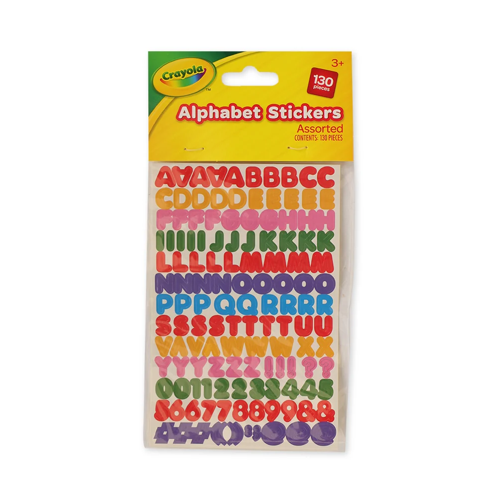 Crayola Alphabet Stickers 130 Pieces