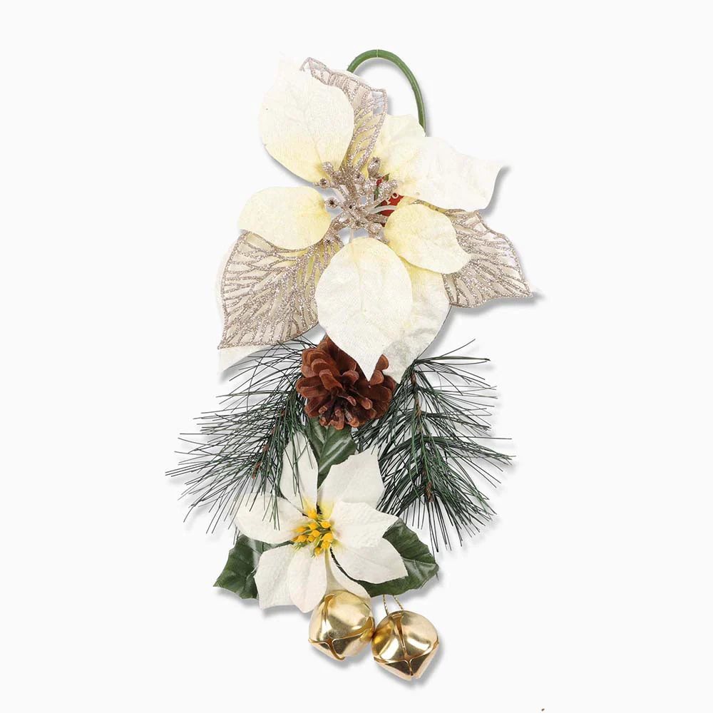 Cream Poinsettia Decoration