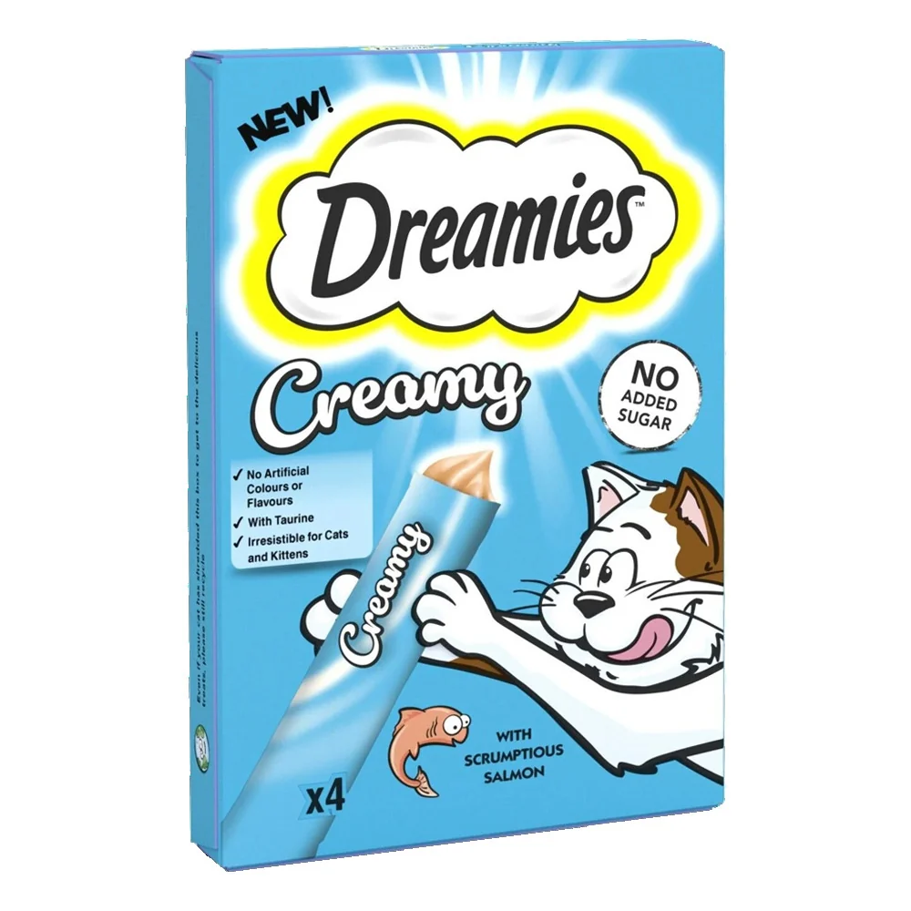 Dreamies Creamy Cat Treats With Scrumptious Salmon 40g