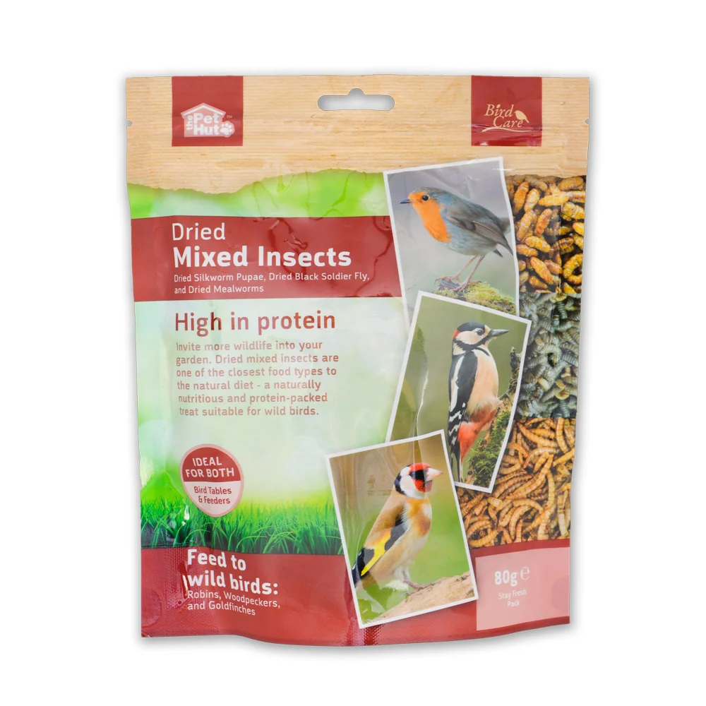 Bird Care Wild Bird Dried Mixed Insects 80g