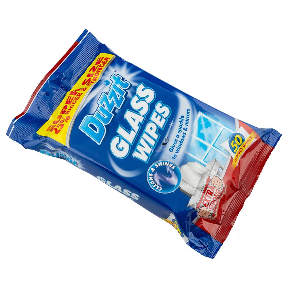 Duzzit Glass Wipes 50 Pack - Image 3
