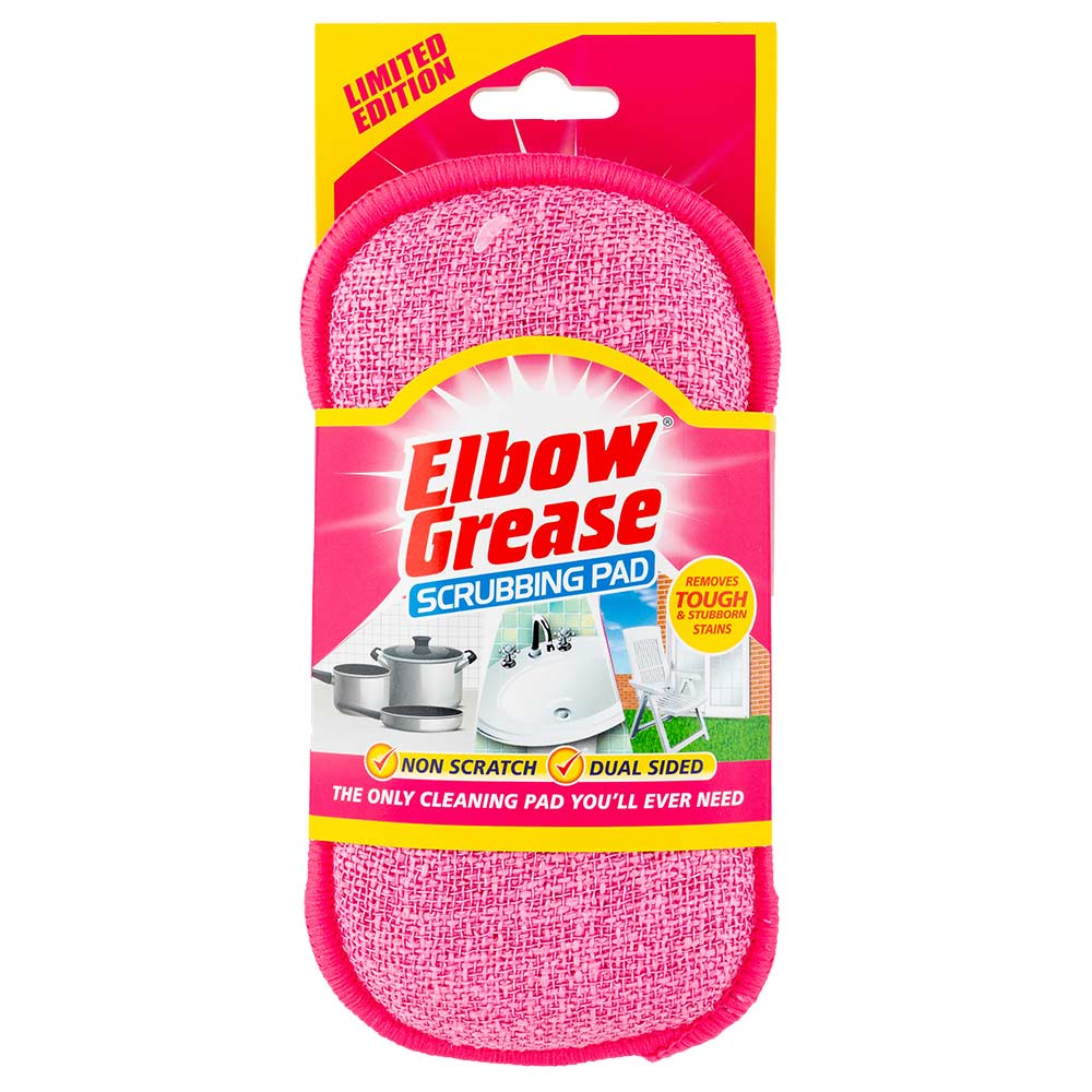Elbow Grease Pink Scrubbing Pad