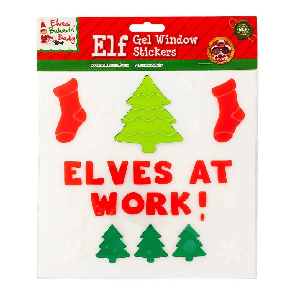 Elf Gel Window Stickers