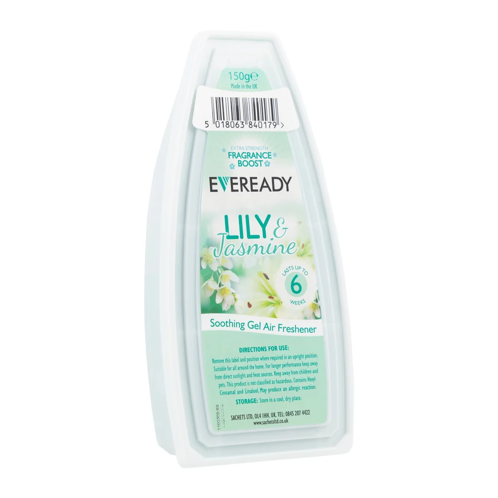 Eveready Solid Gel Air Freshener Lily & Jasmine 150g