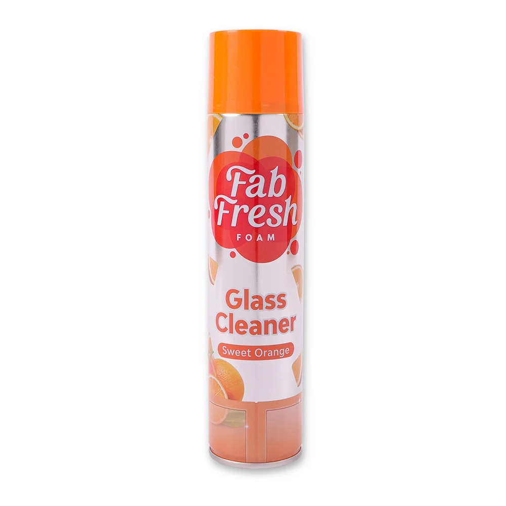 Fab Fresh Glass Cleaner Foam Spray Sweet Orange 300ml