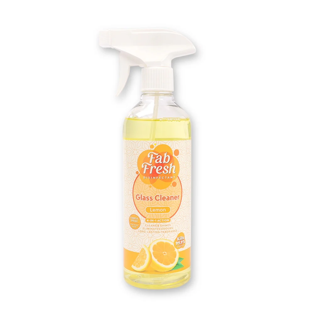 Fab Fresh Glass Cleaner Spray Lemon 500ml