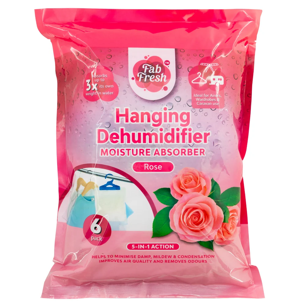 Fab Fresh Hanging Dehumidifier Moisture Absorber 6 Pack - Image 3