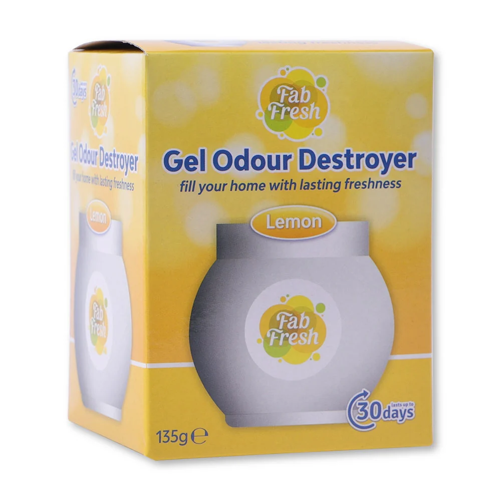 Fab Fresh Gel Odour Destroyer Lemon 135g