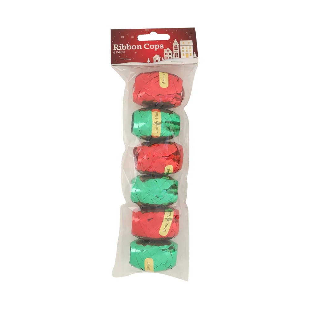 Festive Ribbon Cop 6 Pack