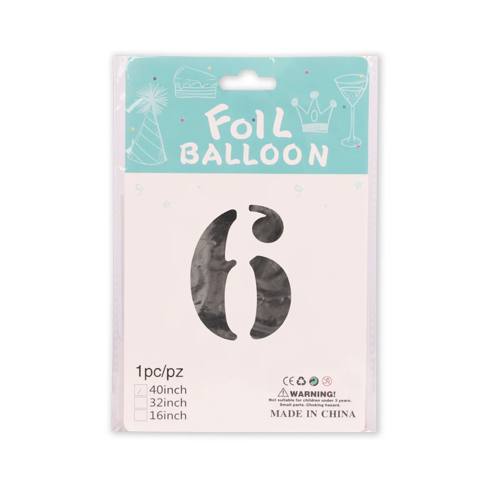 Foil Balloon Number 6